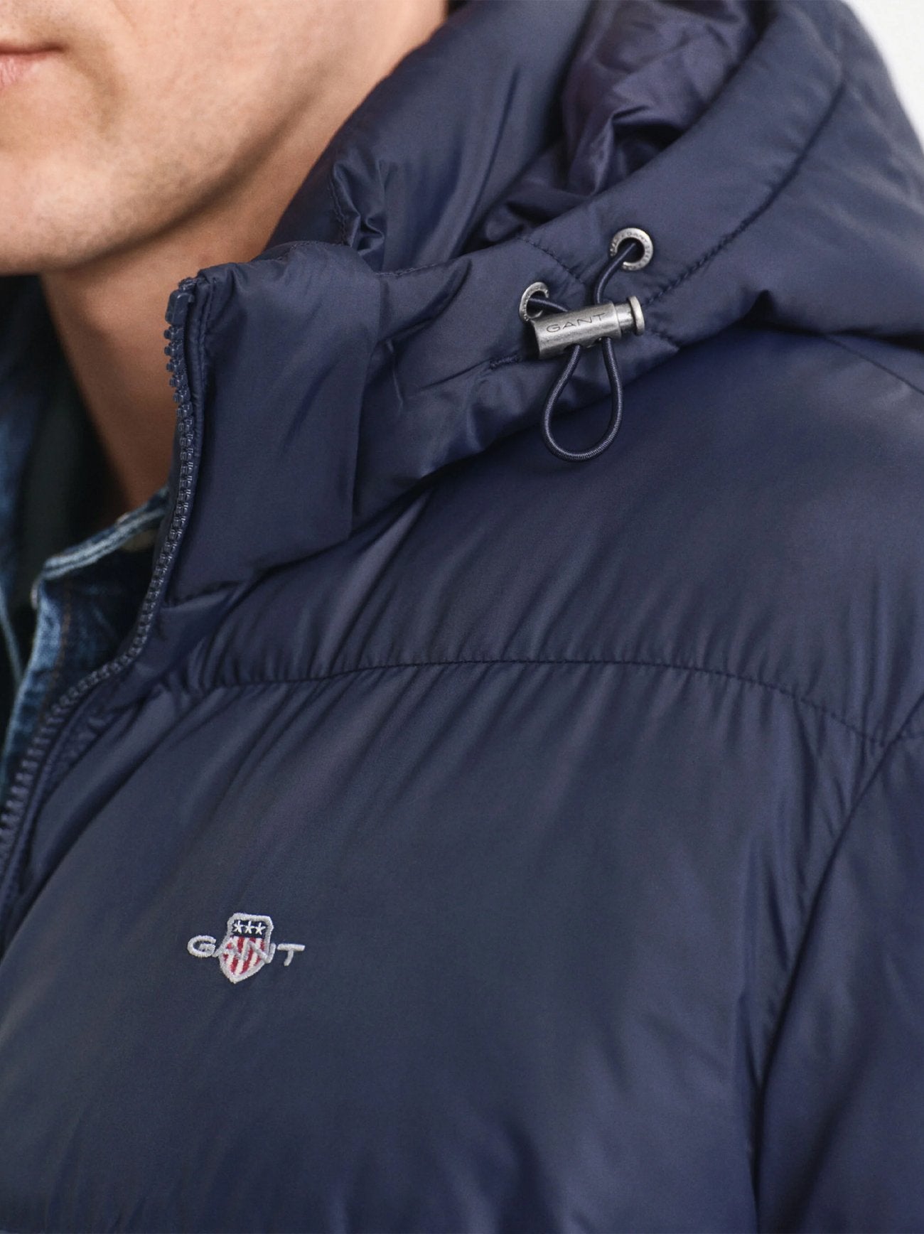 Mens Evening Blue Active Cloud Mid Length Jacket