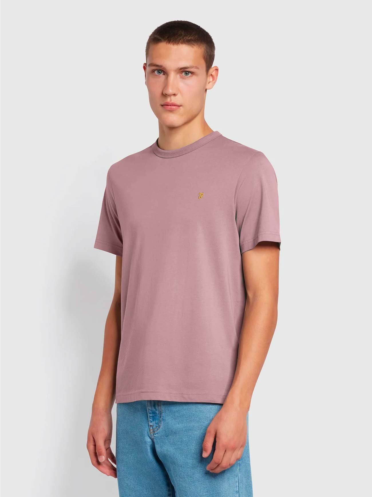 Mens Dark Pink Danny T-Shirt