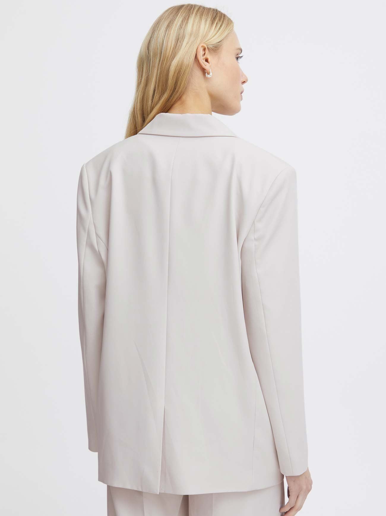 Womens Silver Grey Lexi Oversized Blazer