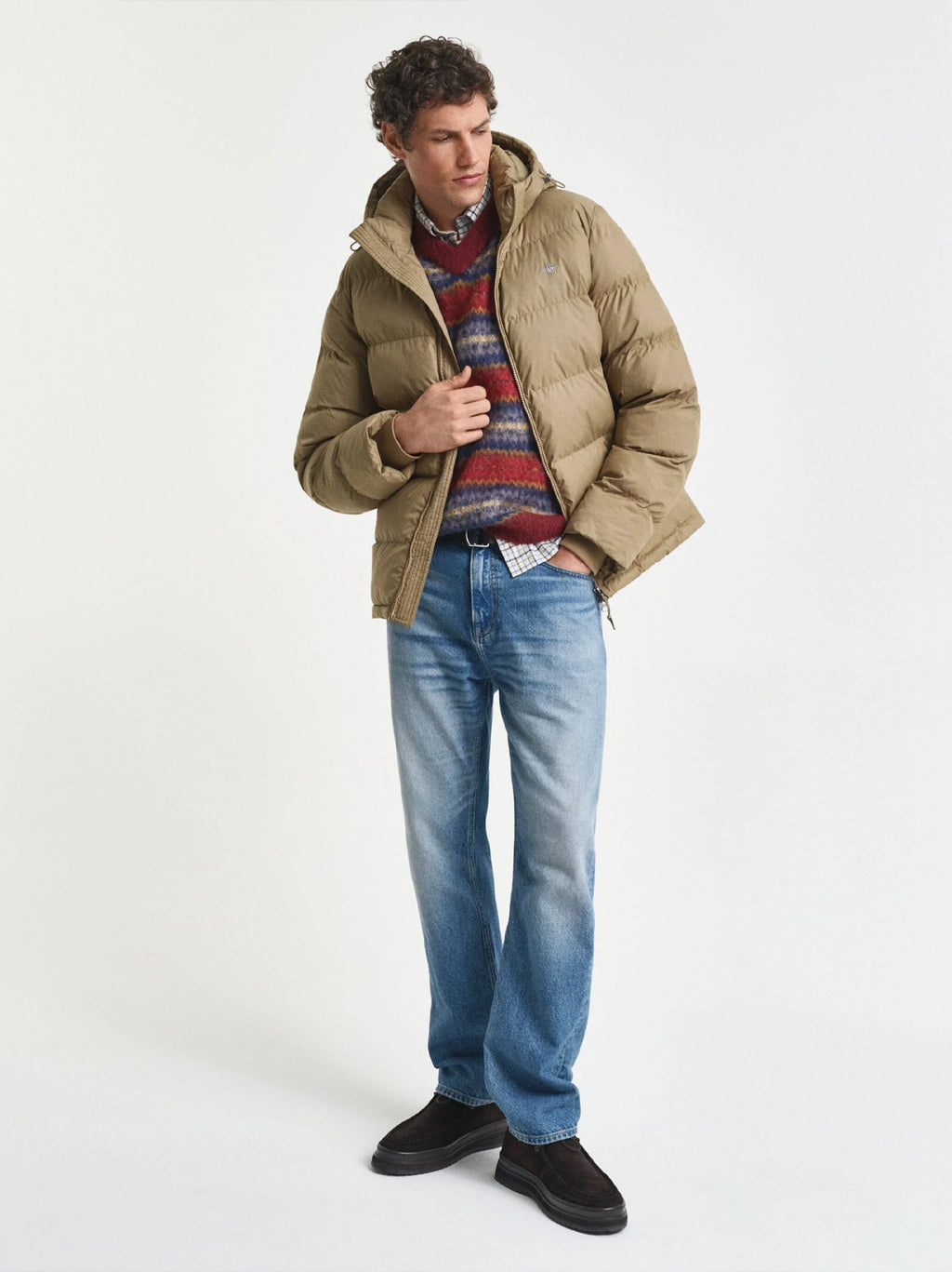 Mens Light Taupe Active Cloud Jacket