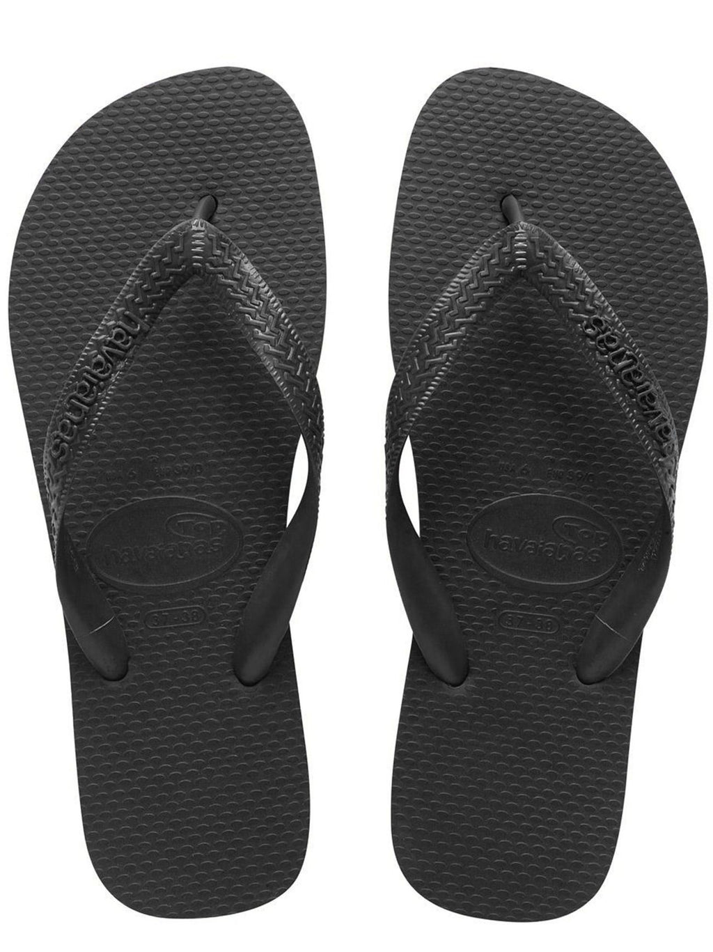 Unisex Black Top Flip Flop