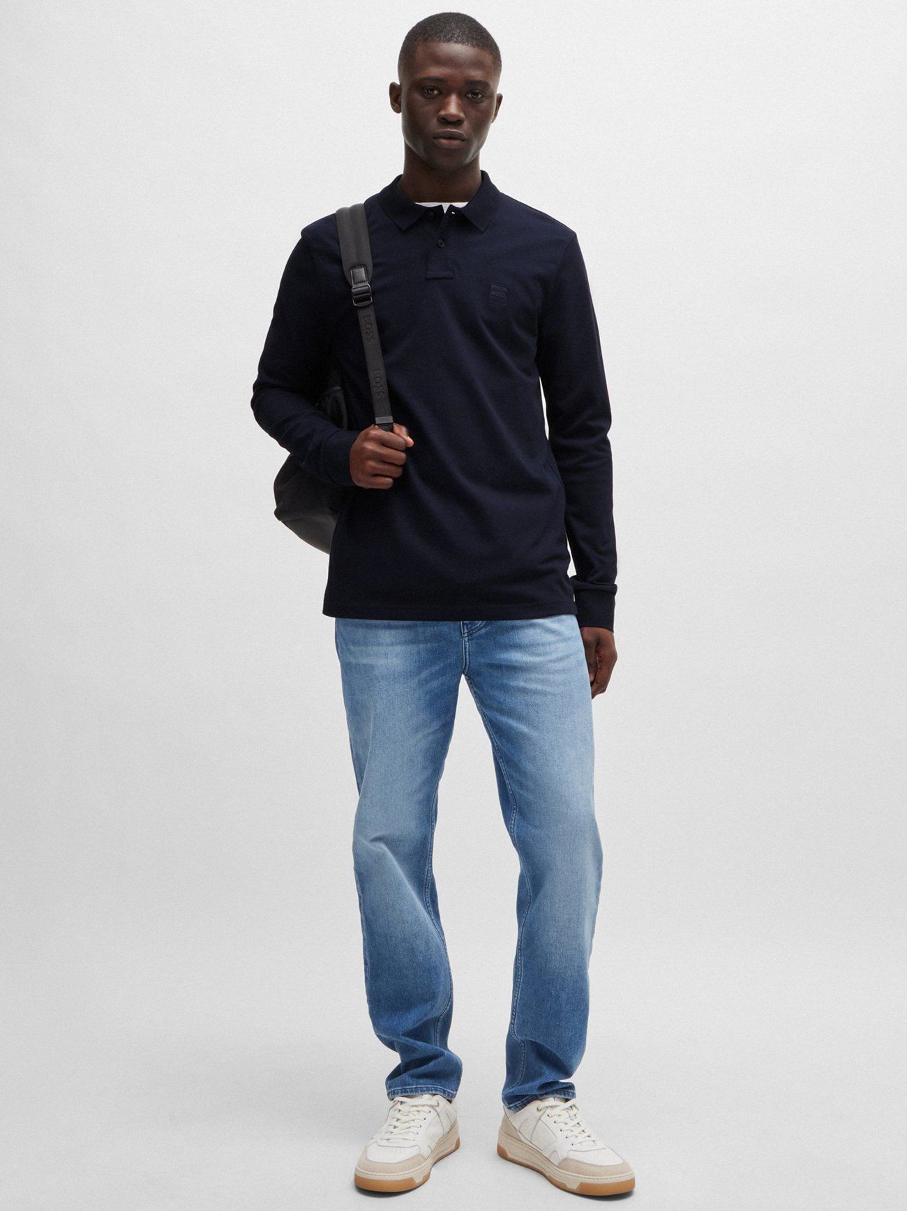 Mens Dark Blue Passerby Polo Shirt