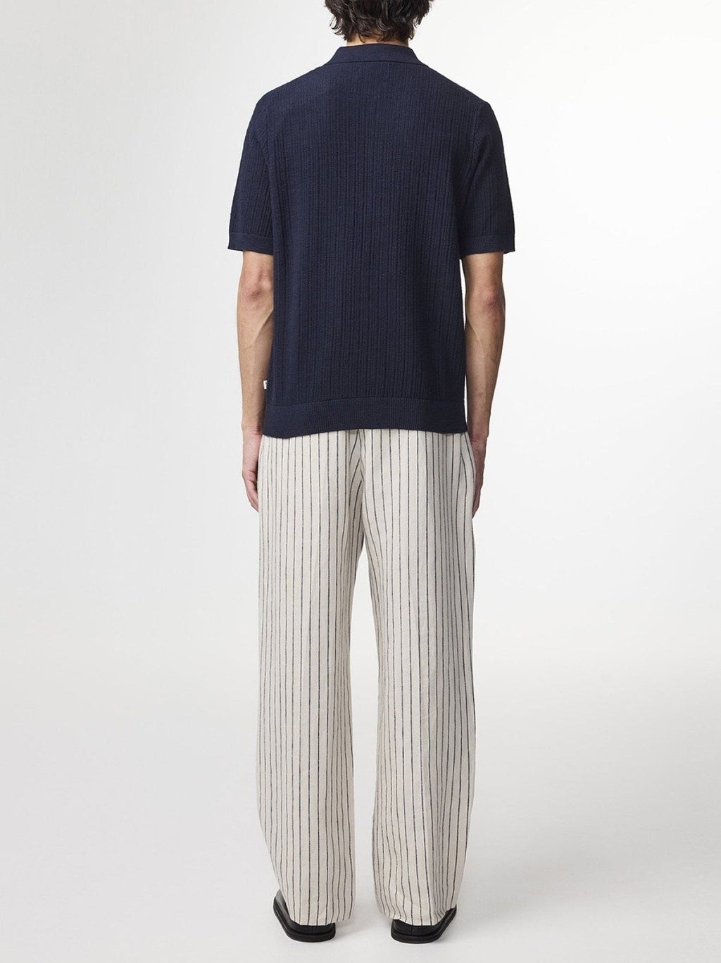 Mens Navy Blue Nolan Polo Cardigan